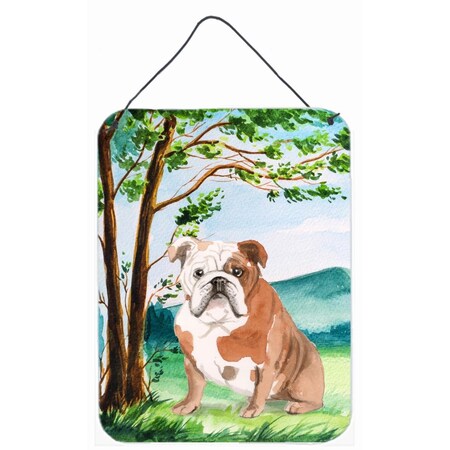 Carolines Treasures Under the Tree English Bulldog Wall or Door Hanging Prints CK2014DS1216